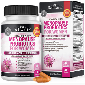 Menopause Support Probiotics for Women - Breakthrough Menopause Relief for Hot Flashes Night