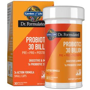 Garden of Life Dr Formulated Once Daily 3-in-1 Complete Probiotics, Prebiotics & Postbiotics - PRE + PRO + POSTBIOTIC Supplement for Adults’ Digestive & Immune Health, 30 Billion CFU, 30 Day Supply Garden of Life buy supplements Au