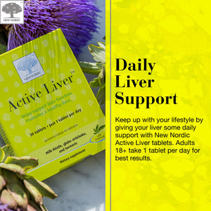 NEW NORDIC Active Liver 30-Day Supply, Daily Liver Supplement, Milk Thistle, Artichoke & Turmeric, 30 Tablets (Pack of 1) NEW NORDICBuy Supplements Australia
