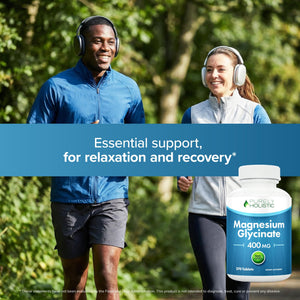 Magnesium Glycinate 400mg | 4+ Month Supply | Sleep, Relaxation & Muscle Support | High Absorption Chelated Magnesium Supplement for Women & Men | Gentle on Digestion | Vegan | 270 Tablets Purely Holistic buy supplements Au