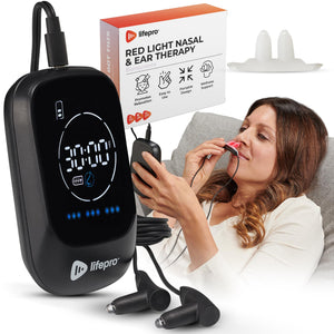 Lifepro Red Light Therapy Device for Nose & Ears - Portable Red and Near Infrared Light Therapy