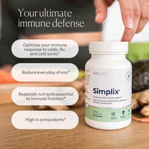 Simplix | Natural Supplement to Strengthen The Immune System | Respond to Outbreaks | Source of Highly Researched Mushroom & Seaweed Polysaccharides 60 Veggie Capsules (1 Pack) Papillex buy supplements Au