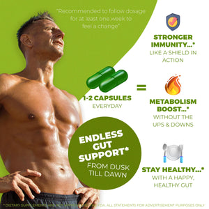 Stemox Gut Energy – Natural Energy & Metabolism Support Supplement with Biotin, Chromium, Alpha Lipoic Acid & Organic Herbal Extracts – Blood Sugar & Gut Health Support – 60 Vegan Capsules Stemox buy supplements Au