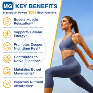 Magnesium Complex 500mg, Magnesium Glycinate, Malate & Citrate - High Absorption Chelated Triple Magnesium Supplement with Zinc, Vitamin D3 for Muscle, Nerve, Bone & Immune Support, Vegan 120 Capsules NATURE TARGET buy supplements Au