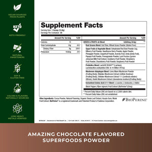 Nutrology Greens & Fruits Powder-Naturally Sourced Superfood, Chocolate (30 Servings) Beet Natural O2, Pre Workout Powder, Passion Fruit Flavor (30 Servings) Nutrology buy supplements Au