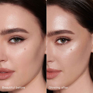 Charlotte Tilbury Beauty Light Wand Liquid Highlighter Makeup - Soft-Focus Highlighter & Blush for Cheeks - Pearlescent, Weightless Radiant Finish - Spotlight