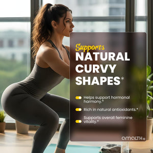 Amalth Aguaje Curves Capsule for Women 1000 mg- Extra Strength from Peru Natural Supplements- 120 Capsules Non- GMO Premium Quality Pills AMALTH buy supplements Au