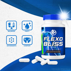 NutraRize Flexo Bliss, FlexoBliss Joint Health Support, All-Natural Supplement to Support Flexibility and Full Range of Motion, Official Flexo Bliss Reviews (60 Capsules) NutraRizeBuy Supplements Australia