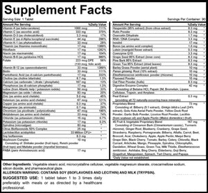MEGAV-1 Multi-Vitamin, Superfood & Minerals - Daily Multivitamin with Probiotics, Digestive Enzyme, Mushroom Complex for Heart Health, Immune Support, Energy & Stamina - 90 Tablets Hybrid NutraceuticalsBuy Supplements Australia
