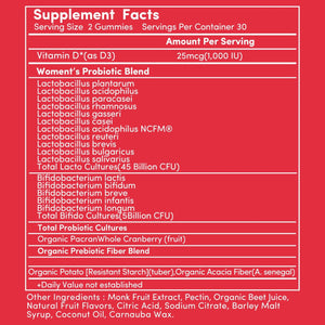 Cranberry Gummies UTI Treatment for Women | Urinary Tract Support for Women | Daily UTI Defense with Cranberry & Probiotics | Promotes Urinary Comfort & Normal Frequency | 60 Gummies Terramed Just Think ComfortBuy Supplements Australia