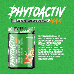 Performax Labs PhytoactivMax Active Greens Powder Wellness and Performance Matrix | Phytonutrients – Overall Health | 30 Servings (Strawberry Pineapple) Performax Labs buy supplements Au