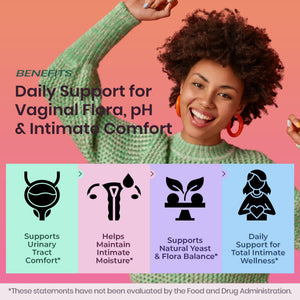 UTI Flora & Odor Pro+ & UTI Yeast & pH Pro+ | Pack of 2 | Vaginal Probiotics for Feminine Hydration & Freshness Support | Third-party Tested, cGMP Facility, Vegan, Non-GMO, Gluten-Free | 60+60 Caps FIRSTORGANIC buy supplements Au
