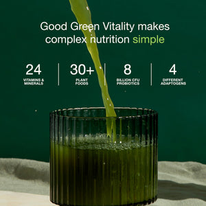 Nuzest Greens Powder Good Green Vitality – Vitamins, Minerals & Superfoods – Vegan Multivitamin Supplement (300g) Nuzest buy supplements Au