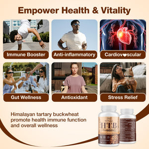 Nokuba Polyphenols Supplement for Immune Support | Himalayan Tartary Buckwheat Sourced | Polyphenol Superfood with Quercetin, Curcumin | Immune Booster, Antioxidant, Anti-inflammatory - 120 Capsules Nokuba buy supplements Au