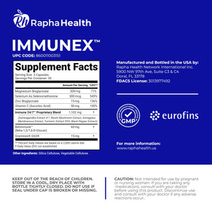 RAPHA HEALTH Immune 247 - Immune and Wellness Support | Gut & Antioxidant Booster | Magnesium, Selenium, Zinc, Vitamin C, Ashwagandha | 90 Capsules - 30 Servings RAPHA HEALTHBuy Supplements Australia