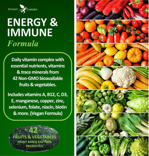Potent Garden Daily Nutrition Bundle – Superfood Greens + Multivitamin Potent Garden buy supplements Au