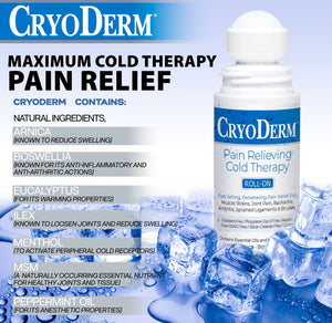 Cryoderm Cold Roll-on 3oz, 2.4 Lb CryoDermBuy Supplements Australia