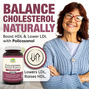 Advanced Cholesterol Health Complex with Plant Sterols. Cholesterol & Lipid Support Supplement for Healthy Heart & Cholesterol Levels for Men & Women. 120 Capsules RHP buy supplements Au