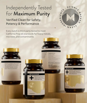 Manna Beta Glucan+ Capsules | 1000mg Beta Glucan Complex | Reishi Mushroom & Oats | Supplement for Immune Support, Heart Health, Cellular Renewal & Antioxidant Protection | 60 Count M Manna buy supplements Au