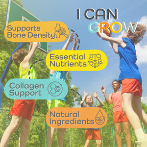 I Can Grow (3 Pack) Height Boosters for Kids 10+, Teen Vitamins for tru Height - Natural Growth Supplement for Optimal Development - Supports Bone Strength and Immune Health with Colostrum Fawelo buy supplements Au