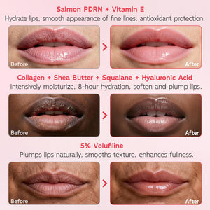 YouthVibe Lip Mask Overnight Moisturizing - Nourish & Hydrate, Antioxidants, 5% Volufiline, Vitamin E, Shea Butter, PDRN & Collagen Sleeping Lip Treatment for Dry, Chapped Lips YouthVibeBuy Supplements Australia