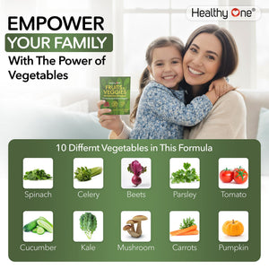 Fruits & Veggies Sugar-Free Gummies - 27 Whole Foods - Equals 3 Servings of Fruits & Vegetables - Improve Energy, Focus & Immune Function - Fiber - Antioxidants - Organic Ingredients - 14 Packets Healthy One buy supplements Au