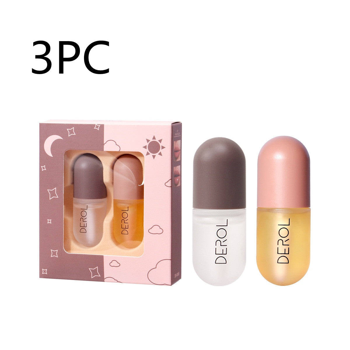 Day & Night Lip Plumper Oil - Instant Volume, Clear Gloss, Nourishing Repair 5.5ml
