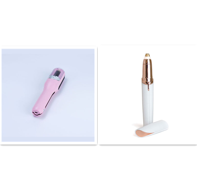 Flawlessly Brows Electric Eyebrow Remover - Painless Precision Hair Trimmer with LED Light
