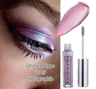 PHOERA Glitter & Glow Liquid Eyeshadow - Holographic Metallic Shine