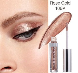 PHOERA Glitter & Glow Liquid Eyeshadow - Holographic Metallic Shine
