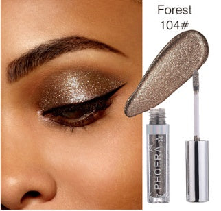 PHOERA Glitter & Glow Liquid Eyeshadow - Holographic Metallic Shine