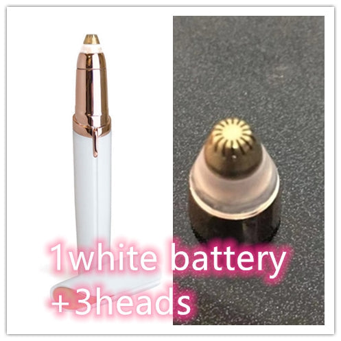 Flawlessly Brows Electric Eyebrow Remover - Painless Precision Hair Trimmer with LED Light