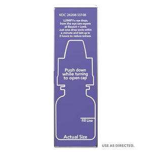 LUMIFY Eye Drops for Red Eyes, Redness Reliever for Brighter Looking Eyes, Works in 1 Minute & Lasts Up to 8 Hours, Eye Drops, 0.17 Fl Oz (5 mL) LUMIFY buy supplements Au