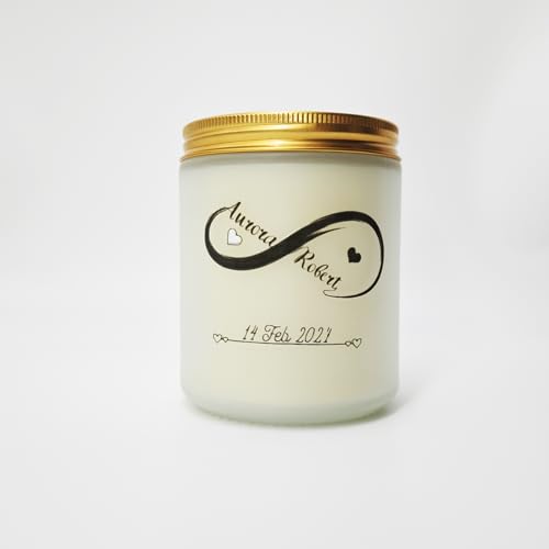KKUUOO Valentine’s Day Scented Candle,Romantic Jar Candle Gift for Him Her,Valentine’s Day Gifts