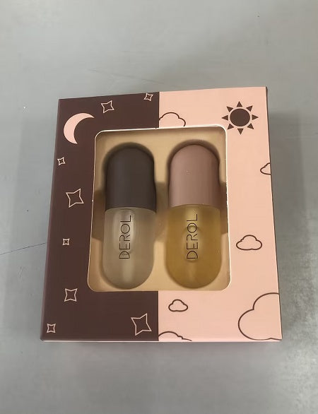 Day & Night Lip Plumper Oil - Instant Volume, Clear Gloss, Nourishing Repair 5.5ml