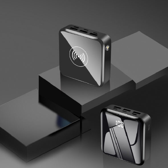 10000mAh Wireless Power Bank - 3 USB Ports Portable Charger