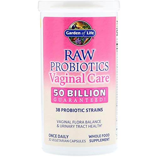 Raw Probiotics Vaginal Care, 30 Vegetarian Capsules - Garden of Life, promote yeast balance