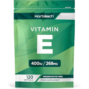 Vitamin E Capsules 400iu | 120 Count | High Strength Vitamin E as DL-a-Tocopheryl 