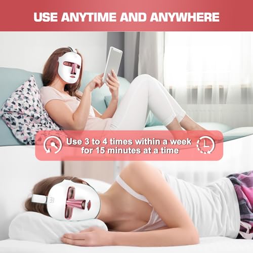 Red Light Therapy M-Ask Red Light Facial M-Ask Red Light Therapy for Face 7-1 Colors Light for Face Home Use