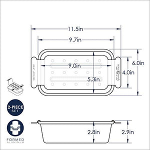 Nordic Ware Naturals Meat Loaf Pan with Lifting Trivet Nordic WareBuy Supplements Australia
