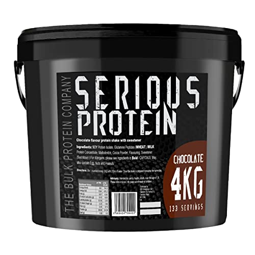 The Bulk Protein Company – SERIOUS PROTEIN – Protein Powder – 4kg – Low Carb 