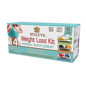 HYLEYS Tea for Cleanse and Weight Loss - New 14 Day Weight Loss Kit - 42 Tea Bags 