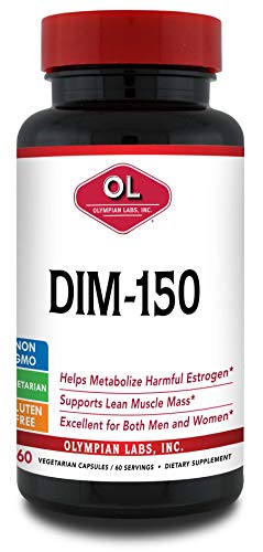 Olympian Labs DIM Supplement 150mg - DIM Diindolylmethane 60 Capsule Supply of DIM