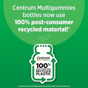 Centrum Men's Organic Multigummies, Men's Multivitamin Gummies, Organic Multivitamin for Men with Essential Nutrients Centrum