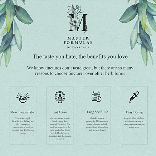 Master Formulae Vitex Chasteberry Herbal Tincture - Extra Strength, Higher Bioavailability Than Pills