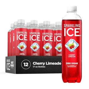 Sparkling Ice, Cherry Limeade Sparkling Water, Zero Sugar Flavored Water, with Vitamins 