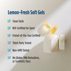 Nordic Naturals Ultimate Omega Sport 2X, Lemon Flavor - 60 Soft Gels - 2150 mg Omega-3 - NSF Certified Fish Oil with EPA & DHA - Heart & Muscle Health, Recovery - Non-GMO - 30 Servings Nordic NaturalsBuy Supplements Australia