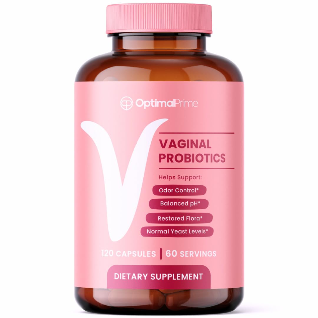 Optimal Prime Vaginal Probiotic for Women, Promotes Healthy pH, Normal Yeast Levels, Odor Control