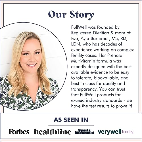 FullWell Fertility Trio - Prenatal Vitamin + DHA & Fertility Booster - Choline, Folate, Omega 3