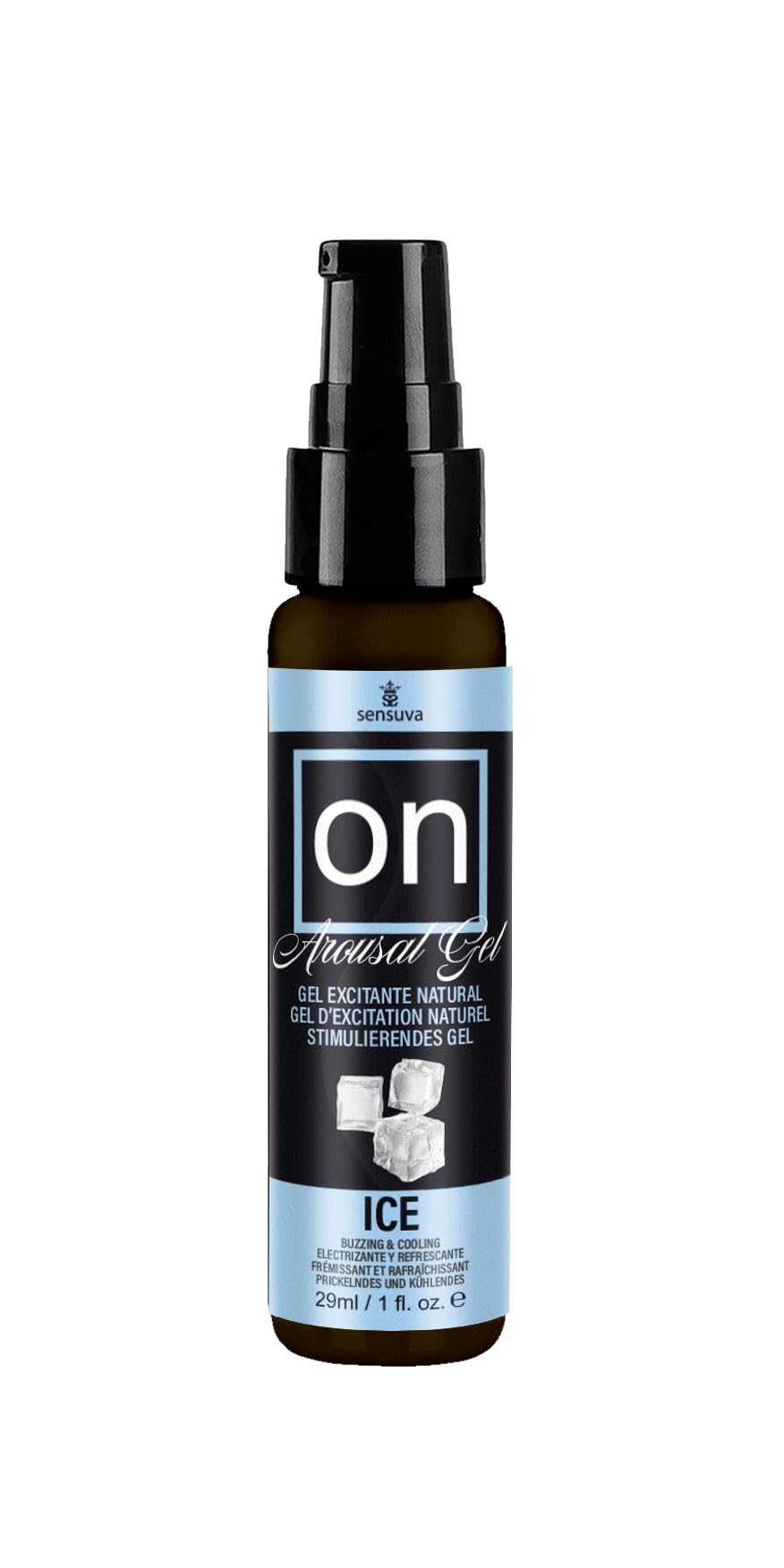 Sensuva On Ice Arousal Gel for Her- Cooling, Tingling, Buzzing, Stimulating Natural Sexual Enhancer 1 fl oz. (29ml) Bottle